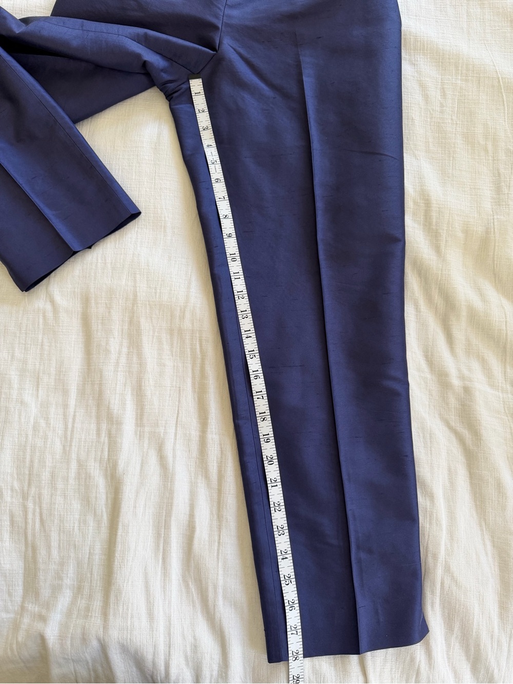 Talbots 100% Silk Shantung Pants Purple Size 4 - Picture 10 of 13